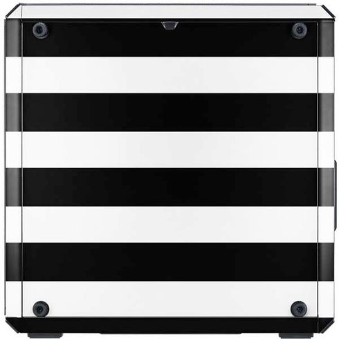 White and Black Stripes Cooler Master MasterBox Q300L Mini Tower Skin