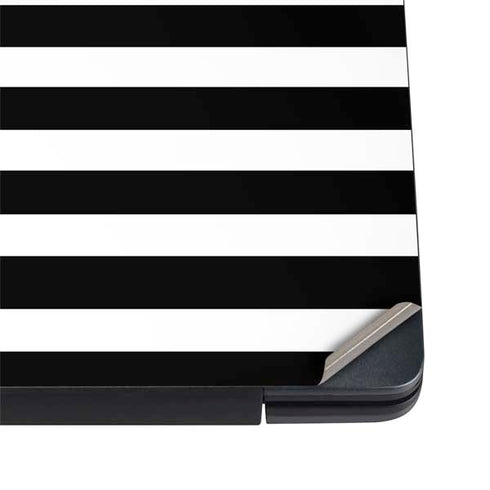 White and Black Stripes Dell Vostro Skin