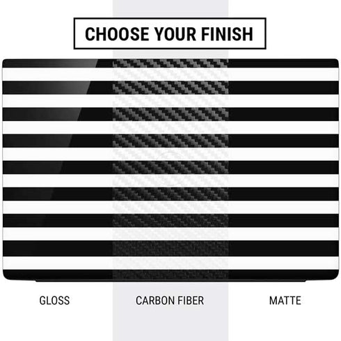 White and Black Stripes Dell Vostro Skin