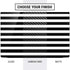 White and Black Stripes Dell Vostro Skin