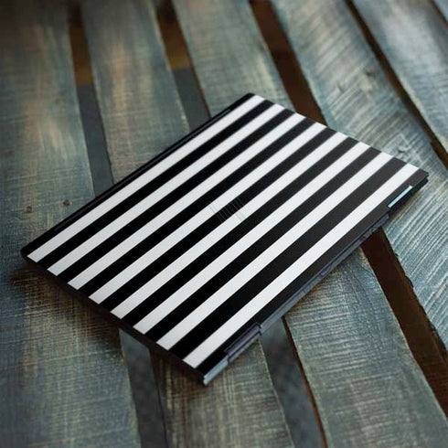 White and Black Stripes HP Envy Skin