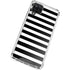 White and Black Stripes Galaxy A12 Clear Case