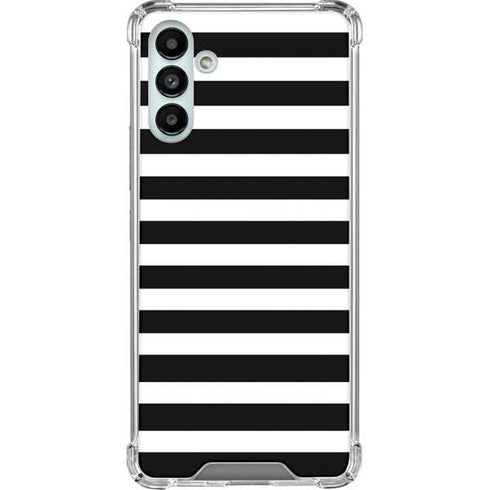 White and Black Stripes Galaxy A13 5G Clear Case