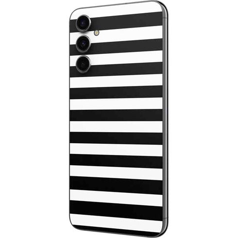 White and Black Stripes Galaxy A14 5G Skin