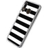 White and Black Stripes Galaxy A20 Clear Case