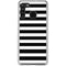 White and Black Stripes Galaxy A21 Clear Case