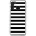 White and Black Stripes Galaxy A21 Clear Case