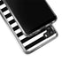 White and Black Stripes Galaxy A21 Clear Case