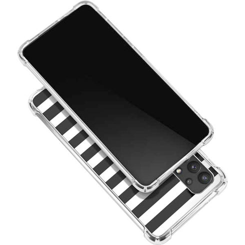 White and Black Stripes Galaxy A32 5G Clear Case