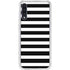 White and Black Stripes Galaxy A50 Clear Case