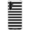 White and Black Stripes Galaxy A54 5G Clear Case