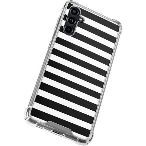 White and Black Stripes Galaxy A54 5G Clear Case