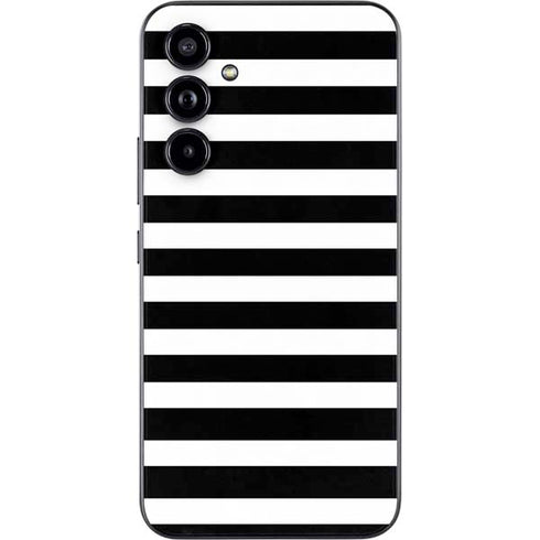 White and Black Stripes Galaxy A54 5G Skin