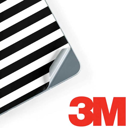 White and Black Stripes Galaxy Book 12in Skin