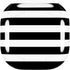 White and Black Stripes Galaxy Buds Live Skin