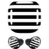 White and Black Stripes Galaxy Buds Pro Skin