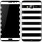White and Black Stripes Galaxy J3 Skin