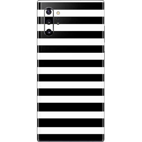 White and Black Stripes Galaxy Note 10 Plus Skin