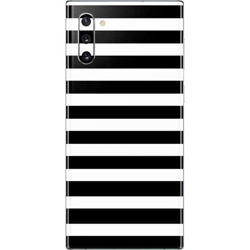 White and Black Stripes Galaxy Note 10 Skin