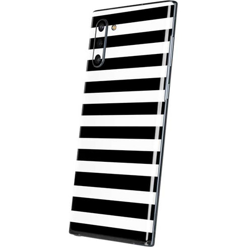 White and Black Stripes Galaxy Note 10 Skin