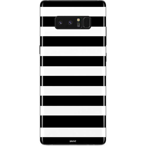White and Black Stripes Galaxy Note 8 Skin