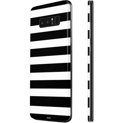 White and Black Stripes Galaxy Note 8 Skin