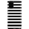 White and Black Stripes Galaxy Note20 5G Pro Case