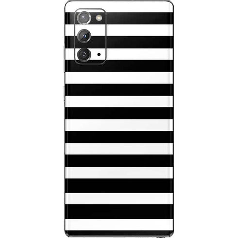 White and Black Stripes Galaxy Note20 5G Skin
