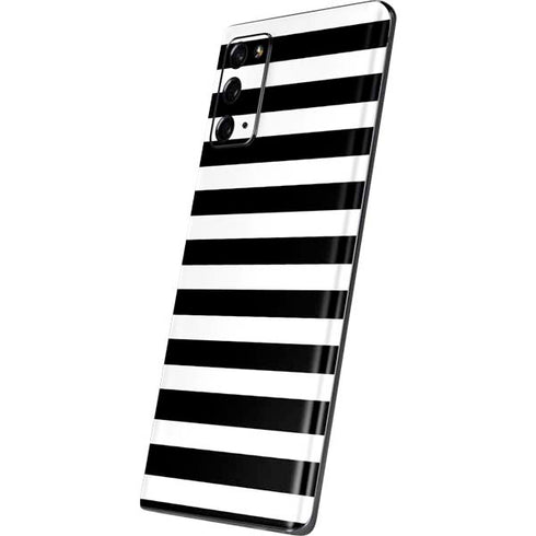White and Black Stripes Galaxy Note20 5G Skin