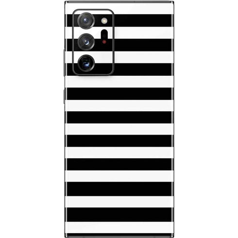 White and Black Stripes Galaxy Note20 Ultra 5G Skin