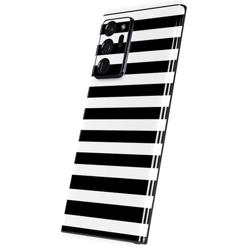 White and Black Stripes Galaxy Note20 Ultra 5G Skin