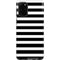 White and Black Stripes Galaxy S20 Plus Pro Case