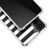 White and Black Stripes Galaxy S21 5G Clear Case