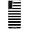 White and Black Stripes Galaxy S21 FE Clear Case