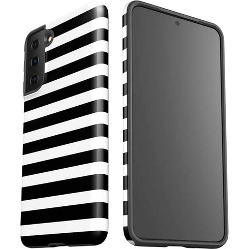 White and Black Stripes Galaxy S21 FE Pro Case