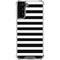 White and Black Stripes Galaxy S21 Plus 5G Clear Case
