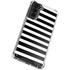 White and Black Stripes Galaxy S21 Plus 5G Clear Case