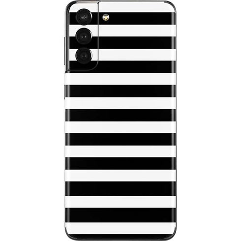 White and Black Stripes Galaxy S21 Plus 5G Skin