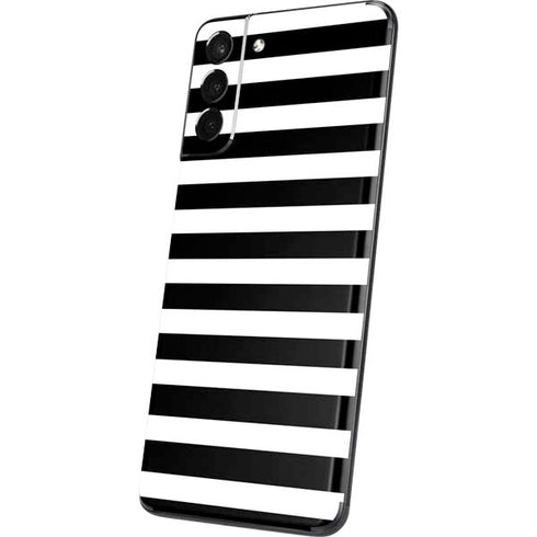 White and Black Stripes Galaxy S21 Plus 5G Skin