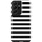 White and Black Stripes Galaxy S21 Ultra 5G Pro Case