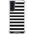 White and Black Stripes Galaxy S22 Clear Case