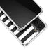 White and Black Stripes Galaxy S22 Clear Case