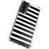 White and Black Stripes Galaxy S22 Plus Clear Case