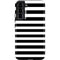 White and Black Stripes Galaxy S22 Plus Pro Case