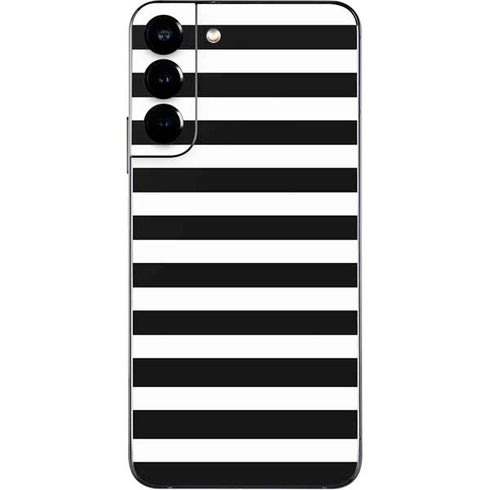 White and Black Stripes Galaxy S22 Plus Skin