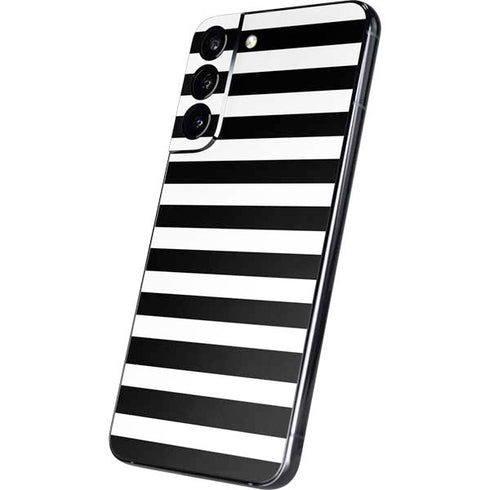 White and Black Stripes Galaxy S22 Plus Skin