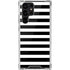 White and Black Stripes Galaxy S22 Ultra Clear Case