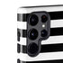 White and Black Stripes Galaxy S22 Ultra Pro Case