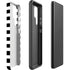 White and Black Stripes Galaxy S22 Ultra Pro Case
