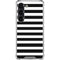 White and Black Stripes Galaxy S23 Clear Case